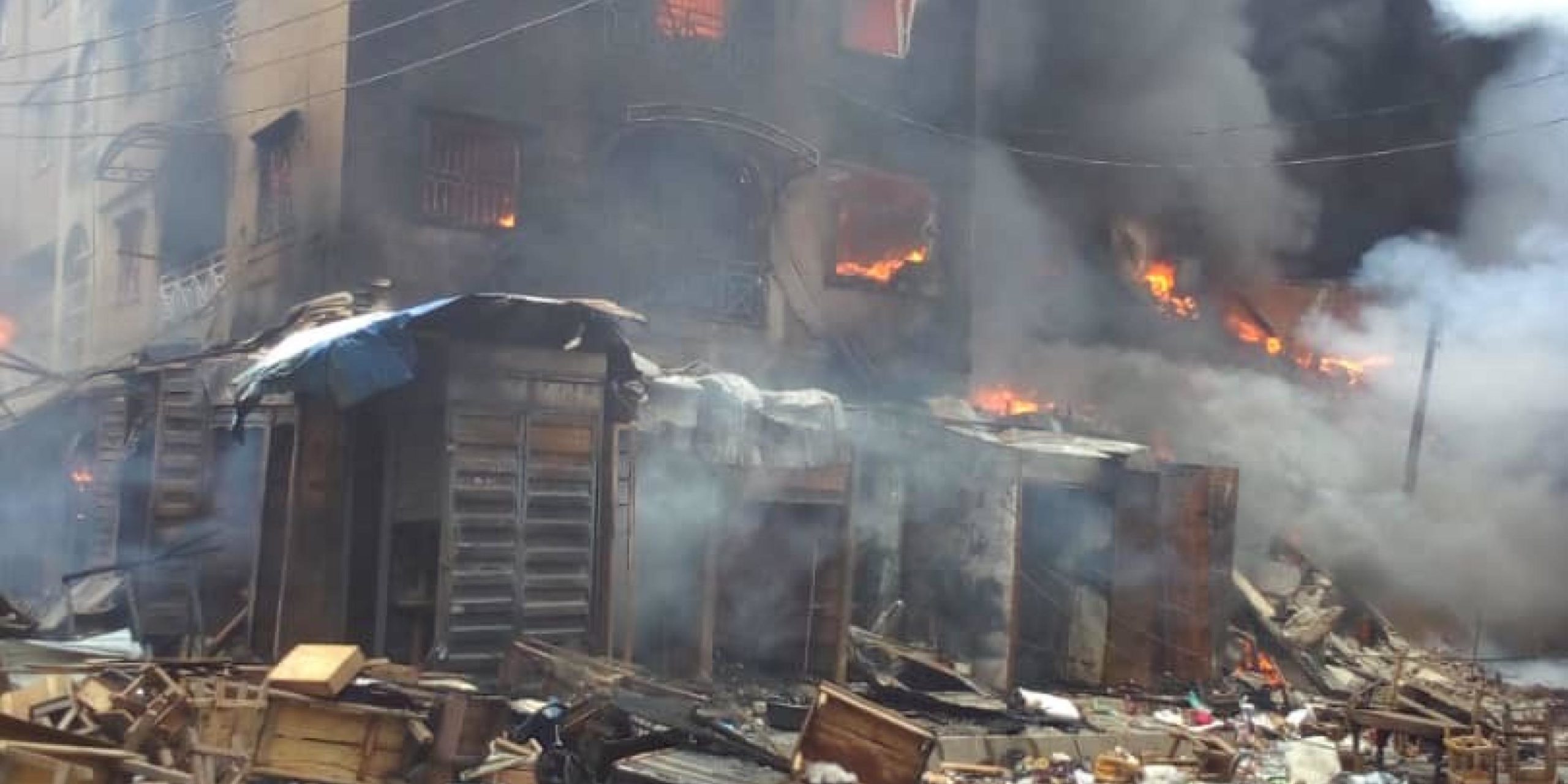 Again, Fire Destroys Popular Lagos Market, Second Time In One Month