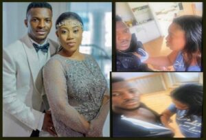 SHOCKING: Super Eagles Star, Kayode Olanrewaju And Estranged Wife, Dora, Engage In Physical Altercation In Public Over Properties