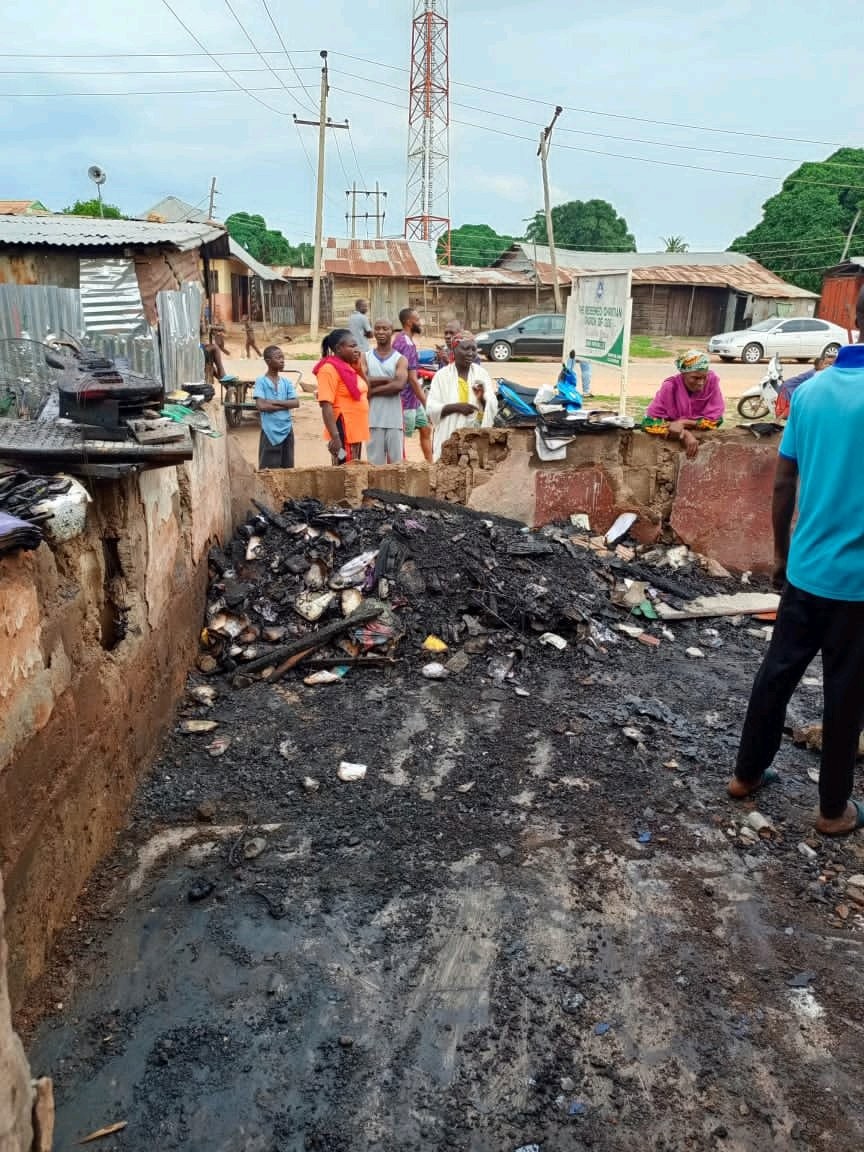 Redeemed Christian Church Of God Building Burnt Down By Unknown Hoodlums (PHOTOS)