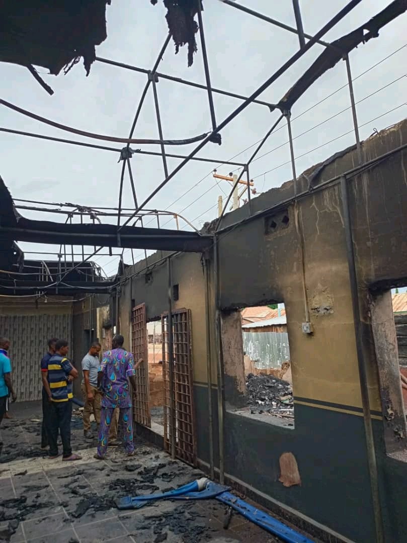 Redeemed Christian Church Of God Building Burnt Down By Unknown Hoodlums (PHOTOS)