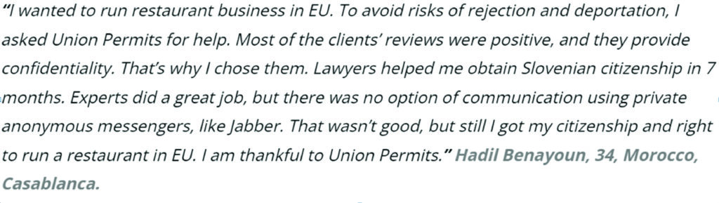 What clients think of Union Permits