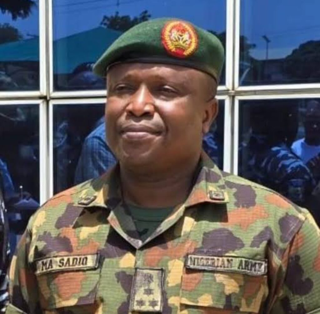 EXPOSED: Nigerian Army General, Sadiq Currently Detained In Abuja For Allegedly Stealing Palliative Rice, Selling Official Vehicles, Generators