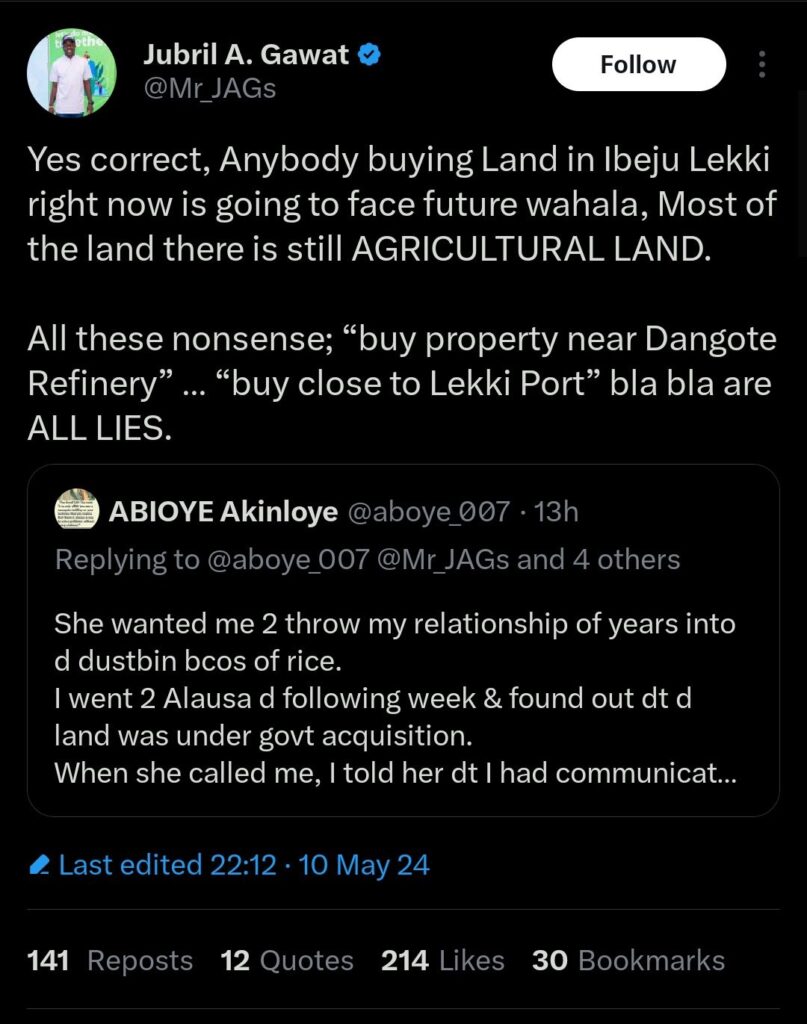 REVEALED: Why Anybody Buying Land In Ibeju Lekki Is Going To Face Problems - Sanwo-Olu's Aide