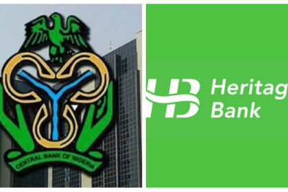 BREAKING: CBN Revokes Heritage Bank's Operating Licence