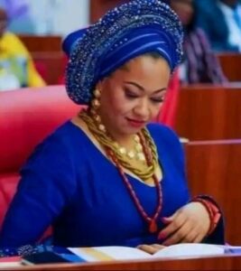 'This Is Not A Nightclub', Senate President Akpabia Cautions Kogi Female Senator, Natasha Akpoti