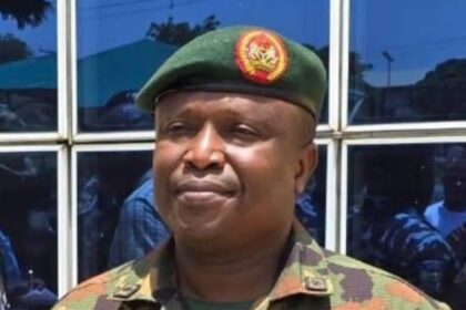 EXPOSED: Nigerian Army General, Sadiq Currently Detained In Abuja For Allegedly Stealing Palliative Rice, Selling Official Vehicles, Generators