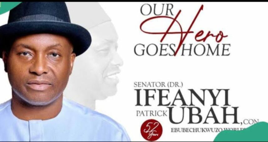 JUST IN: Family Releases Late Senator Ifeanyi Ubah's Funeral Arrangements, Details Emerge