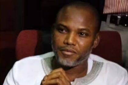 Nnamdi Kanu handcuffed